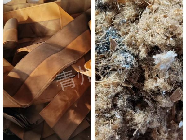 布條邊角料粉碎效果